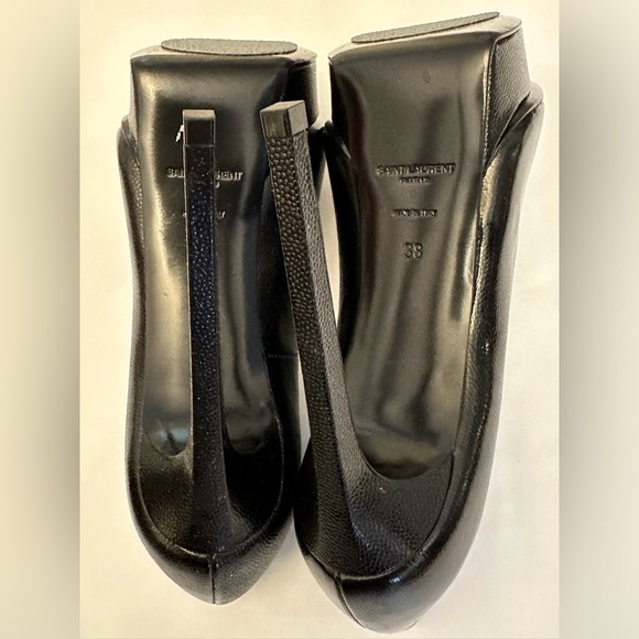 Authentic Yves Saint Laurent Platform Pumps Near Mint Condition Size 38 w/box - Picture 7 of 8